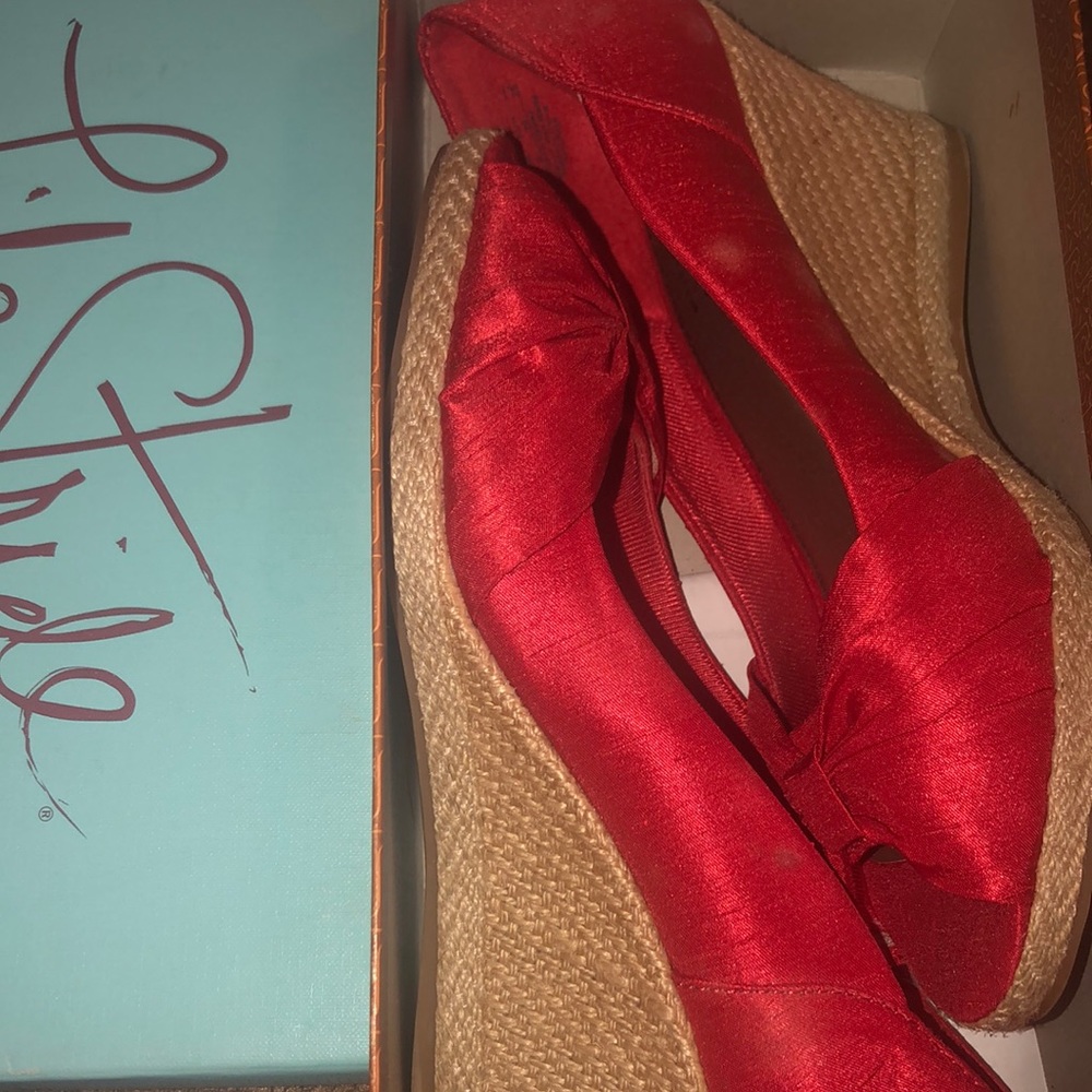 Pink Wedge heels